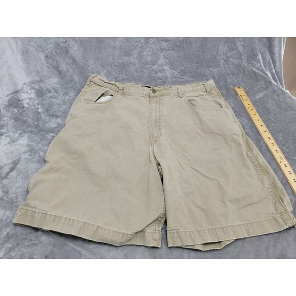 Levis Shorts Mens 38 Beige Vintage Silvertab‎ Canvas Work Wear - Picture 1 of 6